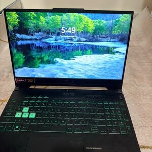 ASUS TUF Gaming F15 Laptop - Black and Green